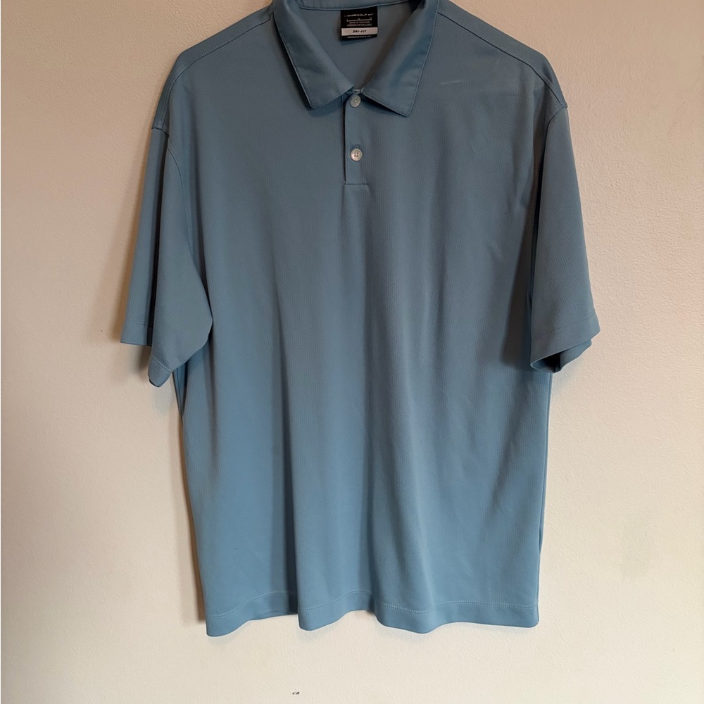 Nike Men's Light Blue Polo Shirt